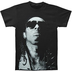 Lil Wayne Jumbo BW Photo T-shirt Front