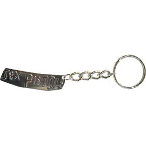 Sex Pistols Logo Metal Key Chain Front