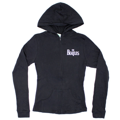 Beatles Green Apple Girls Jr Hooded Sweatshirt Front