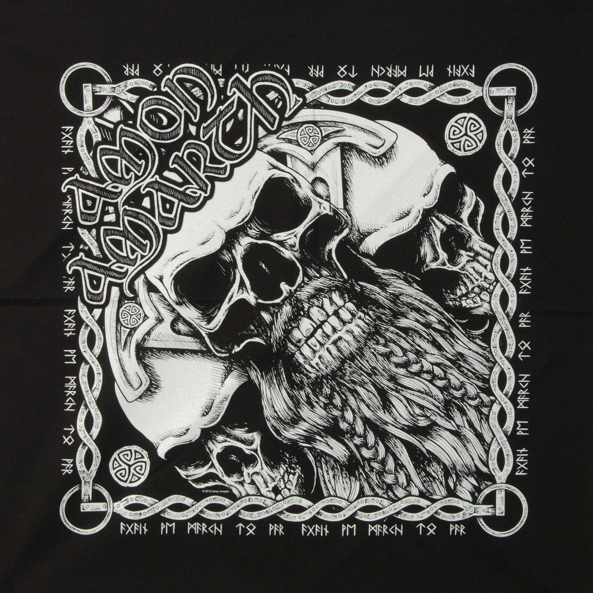Amon Amarth Bearded Skull Bandana Front
