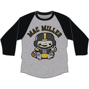 Mac Miller Football Boy Baseball Jersey Front