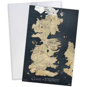 Game Of Thrones Map Poster Print