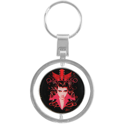 Elvis Presley Lets Face It Spinner Key Chain Front