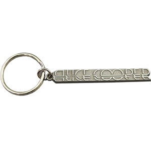 Alice Cooper Deco Logo Metal Key Chain Front