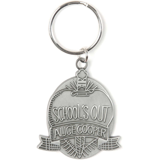 Alice Cooper Schools Out Metal Key Chain Front