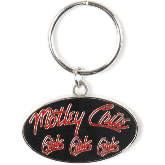 Motley Crue Girls, Girls, Girls Metal Key Chain Front