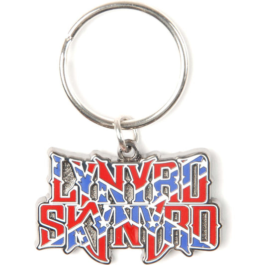 Lynyrd Skynyrd Stars & Bars Metal Key Chain Front