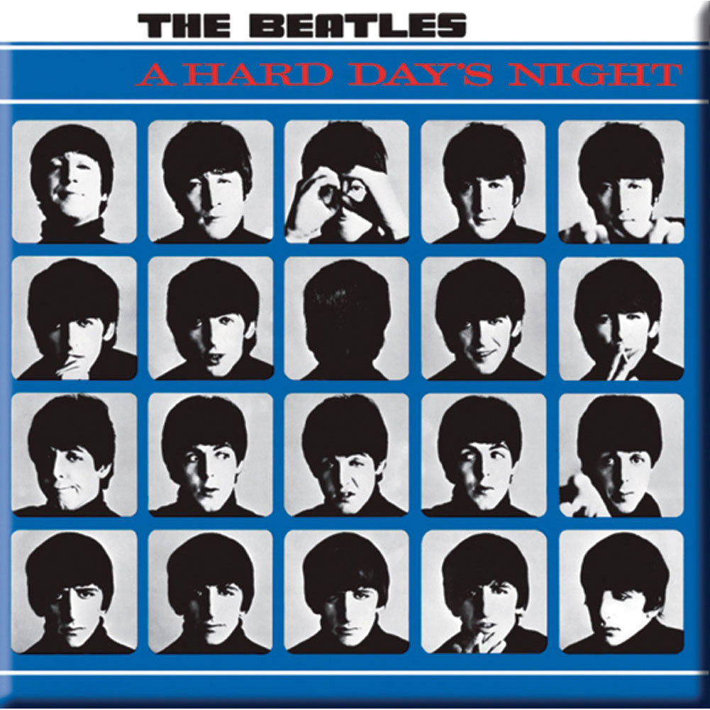 Beatles Hard Days Night Magnet Front