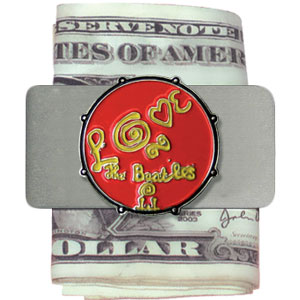 Beatles Love Drum Money Clip Front