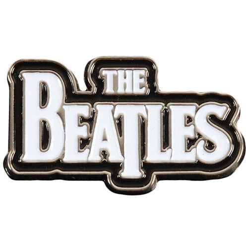 Drop-T Logo White Large Pewter Pin Badge