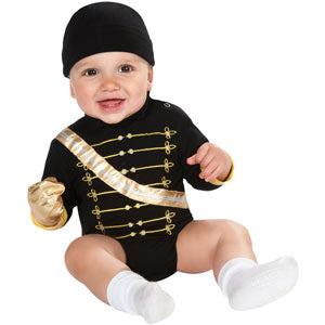 Black Military Jacket Infant Michael Jackson Costume Costume Front
