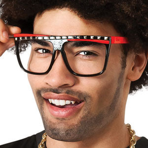 LMFAO Red Glasses Costume Accessory Front