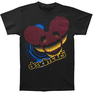 Deadmau5 Red Circles Face Slim Fit T-shirt Front