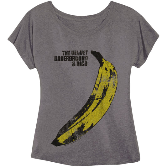 Velvet Underground Distressed Banana Junior Top Front