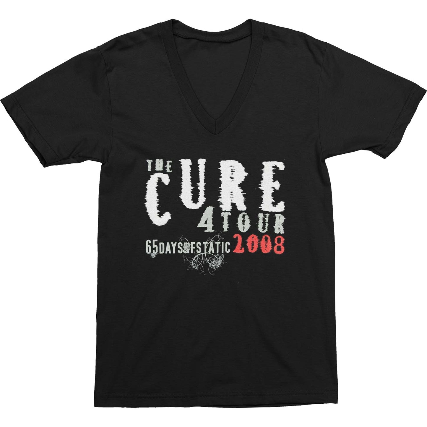 Cure 65 Days Of Static 2008 Tour Slim Fit T-shirt Front