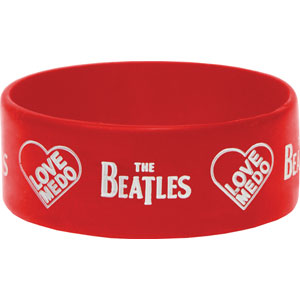 Beatles Love Me Do Rubber Bracelet Front
