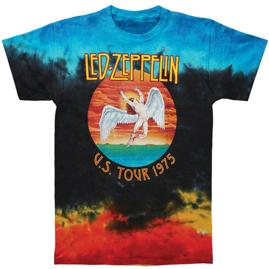 Led Zeppelin Icarus 1975 Tie Dye T-shirt Front