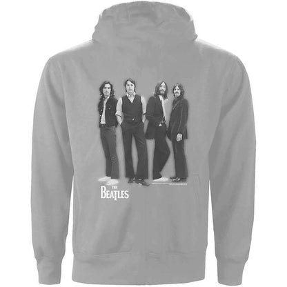 Beatles White Album (Back Print) Zippered Hooded Sweatshirt