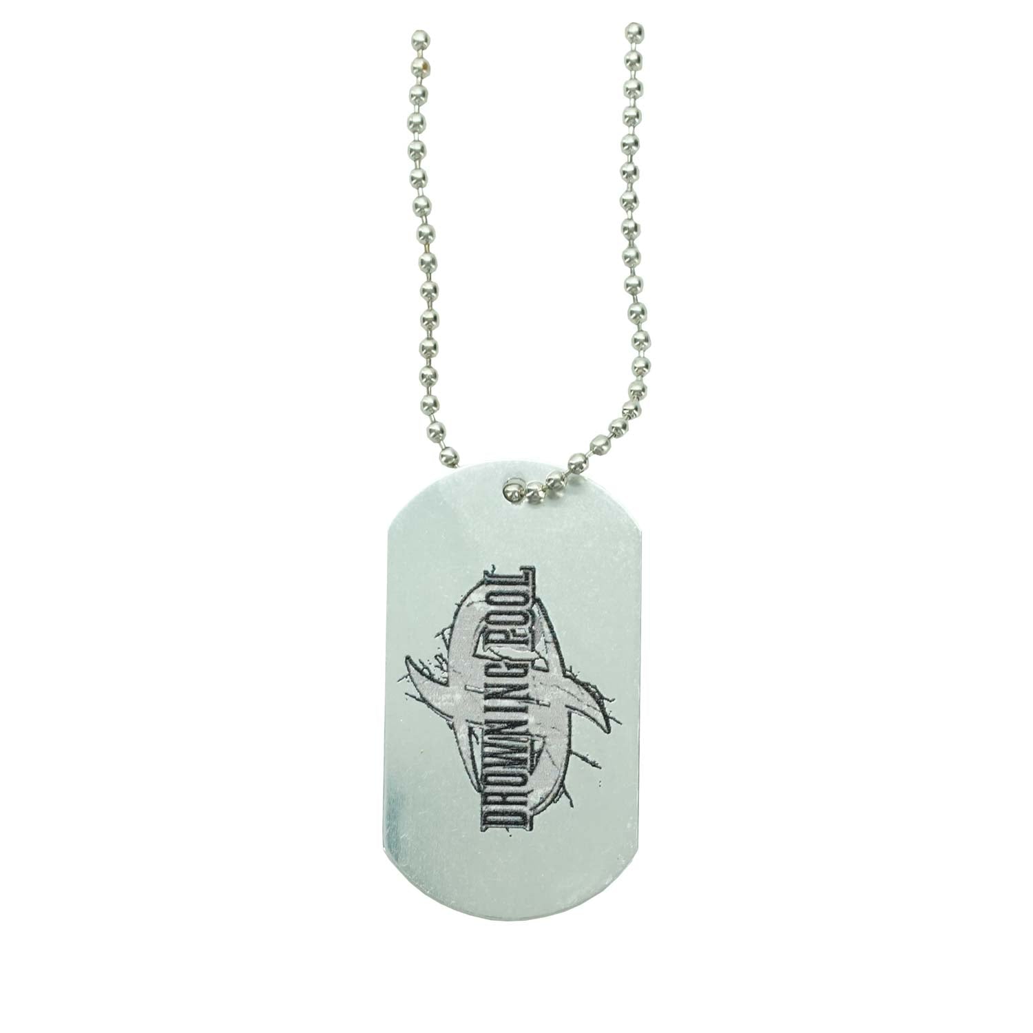 Drowning Pool Logo Dog Tag Necklace Front