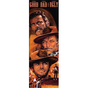 Clint Eastwood The Good, The Bad, The Ugly Door Poster