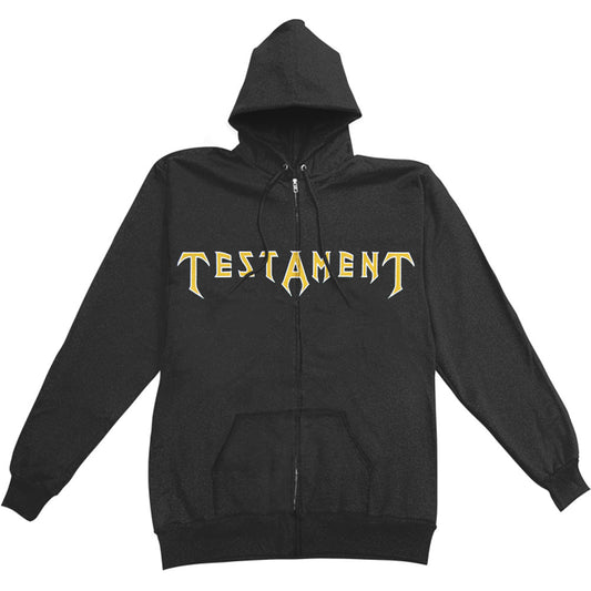 Testament Dark Roots Of Earth Zippered Hooded Sweatshirt Front