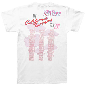 Katy Perry California Dreams 2011 Tour Slim Fit T-shirt Back