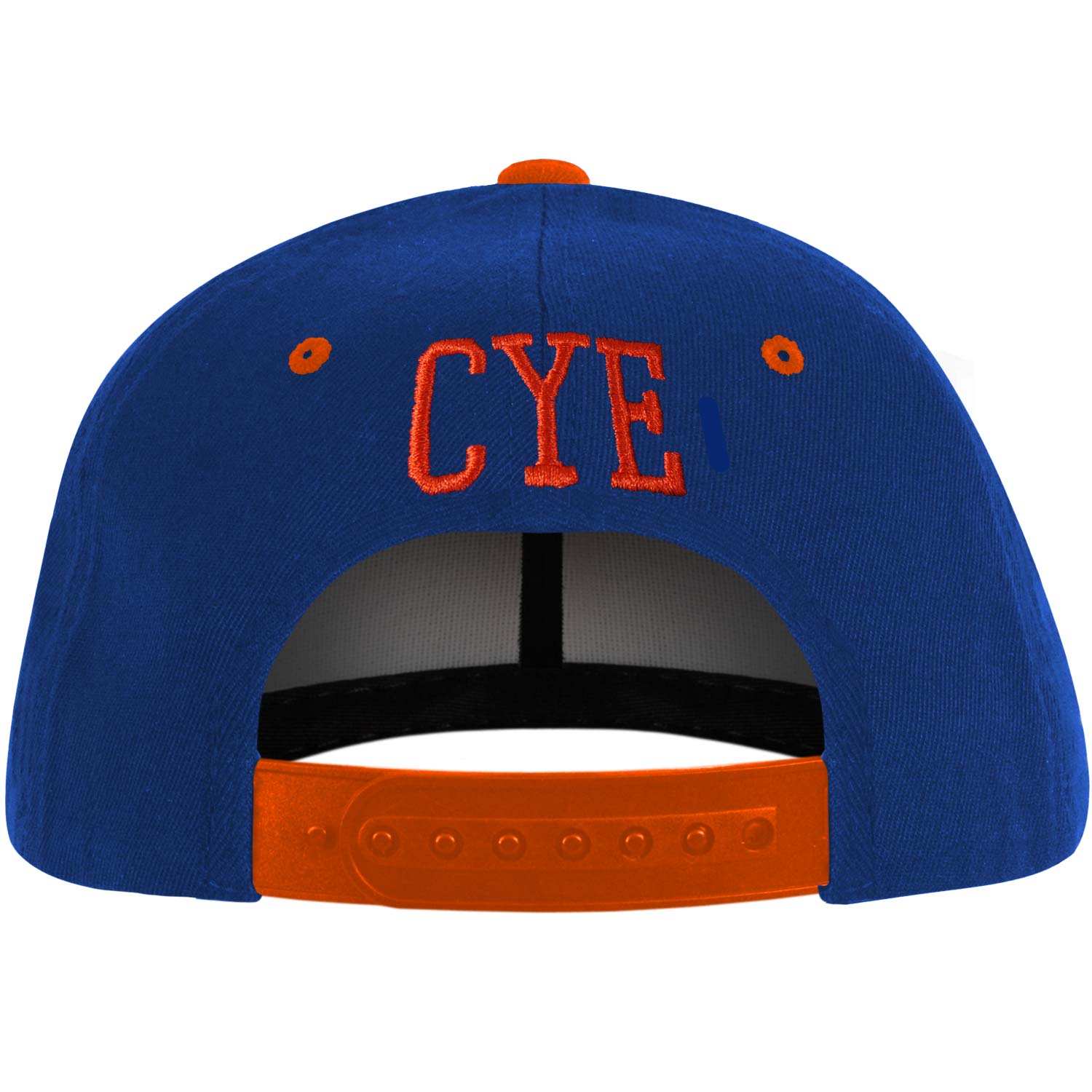 Close Your Eyes Blue And Orange Baseball Cap Back