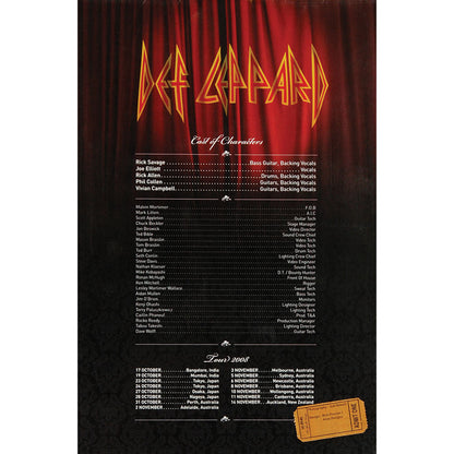 Def Leppard Sparkle Lounge Tour Book