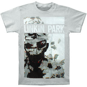 Linkin Park Living Things Cover Grey Slim Fit T-shirt Front