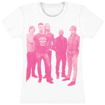 Pink Halftone Photo Juniors Tissue T Tissue Junior Top