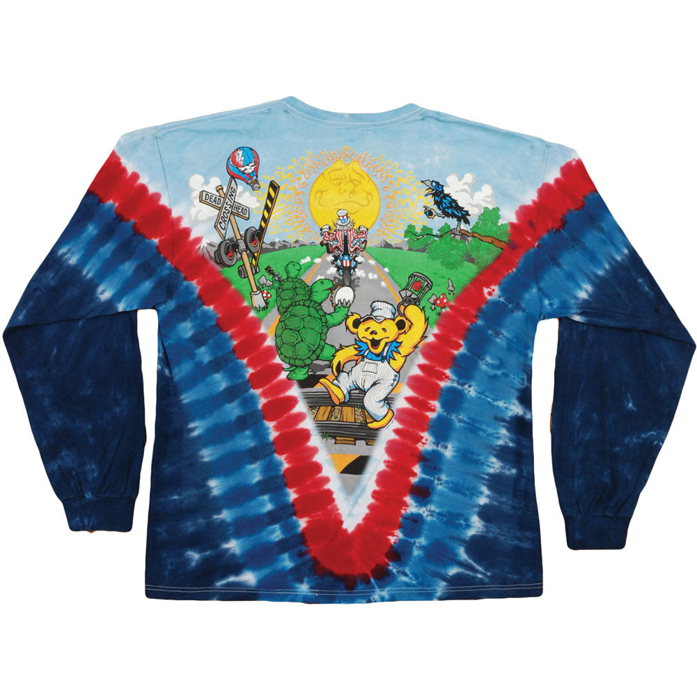 Grateful Dead Moto Sam Tie Dye  Long Sleeve Back