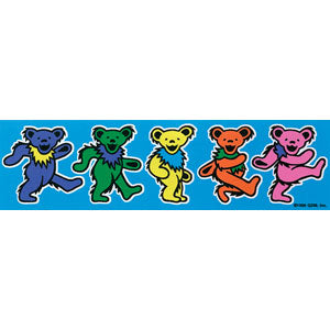 Grateful Dead Dancing Bears Mini Sticker