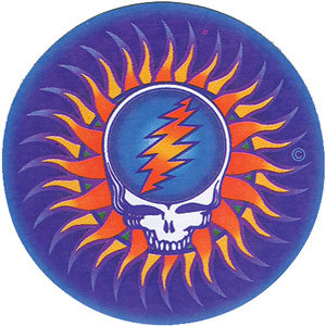 Grateful Dead Steal Your Face Sun Sticker