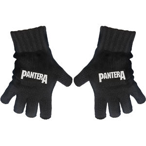 Pantera Logo Knit Gloves Front