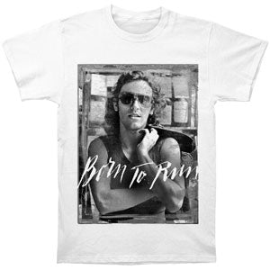 Bruce Springsteen B&W Born To Run Mens T T-shirt Front