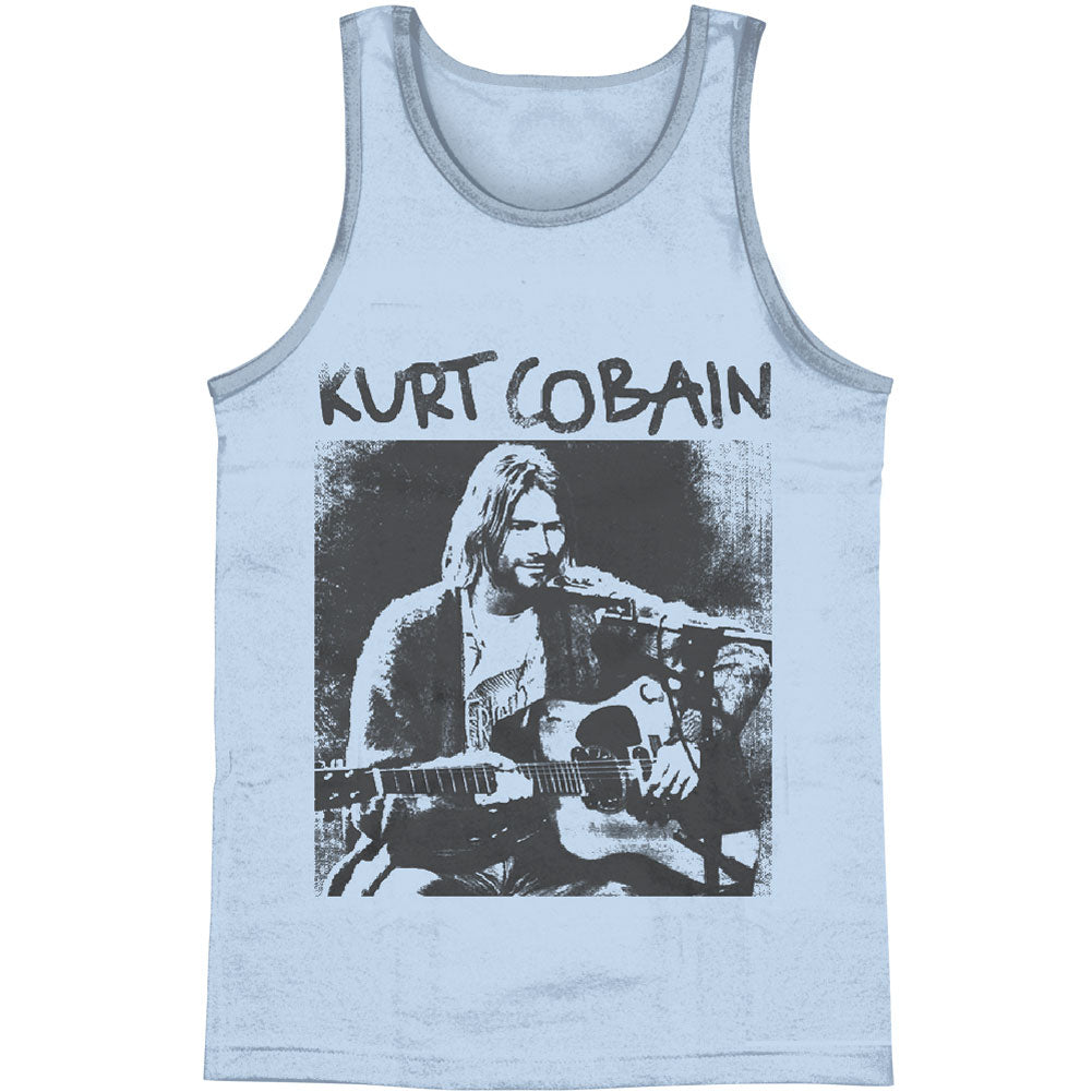Nirvana Kurt Cobain Acoustic Mens Tank Back