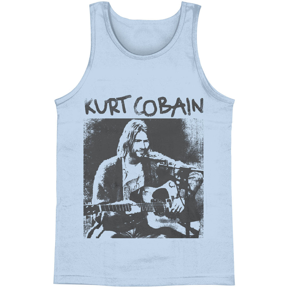Nirvana Kurt Cobain Acoustic Mens Tank Front