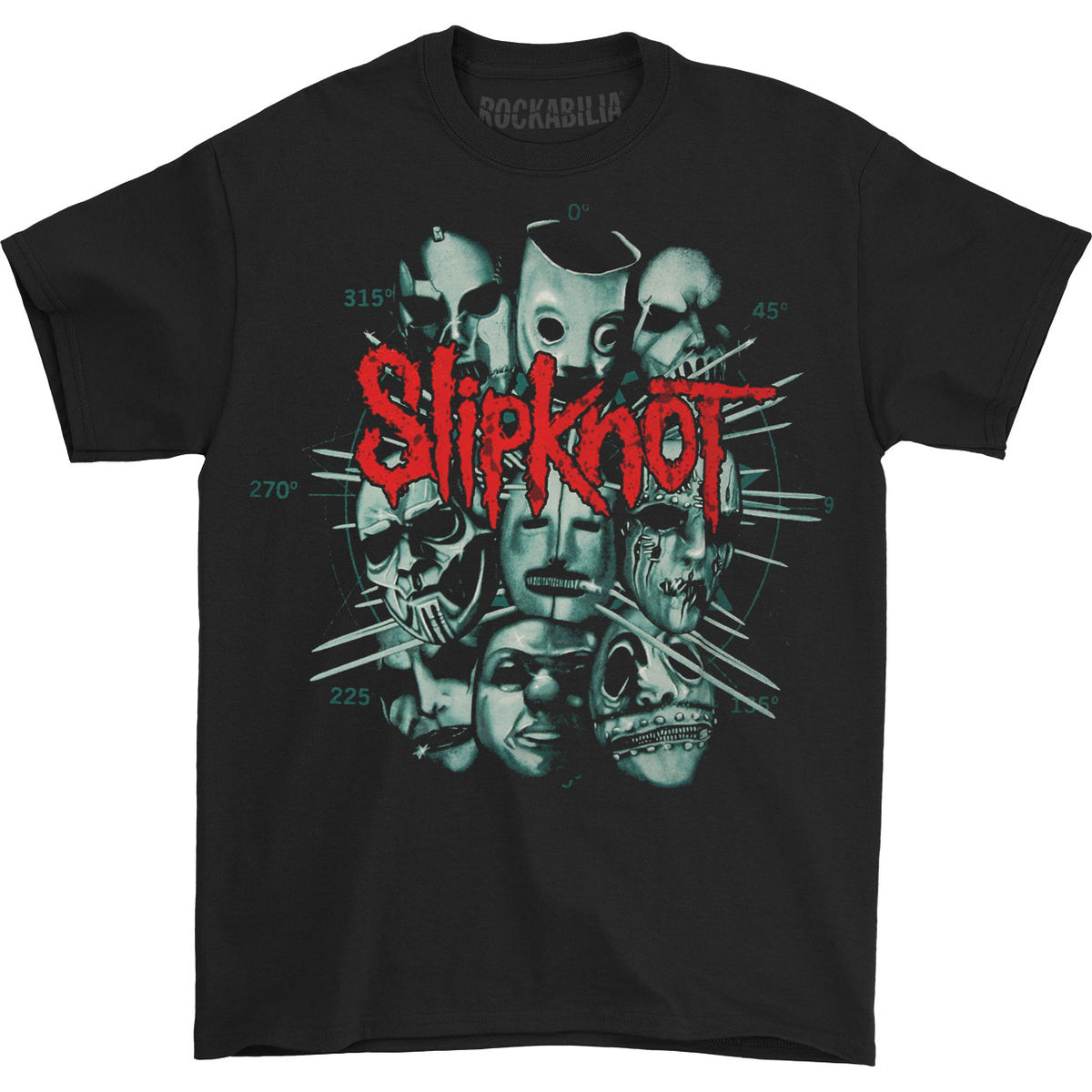 Slipknot Masks 2 T-shirt Front