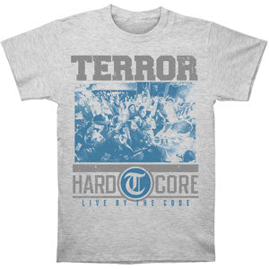Terror Hardcore Ash Grey T-shirt Front