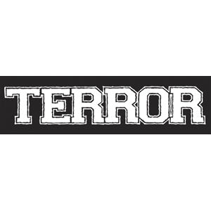 Terror Logo Black Sticker Front
