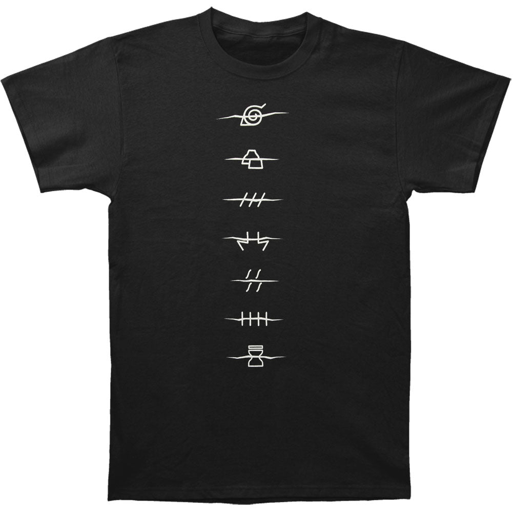 Naruto Village Symbols T-shirt Front