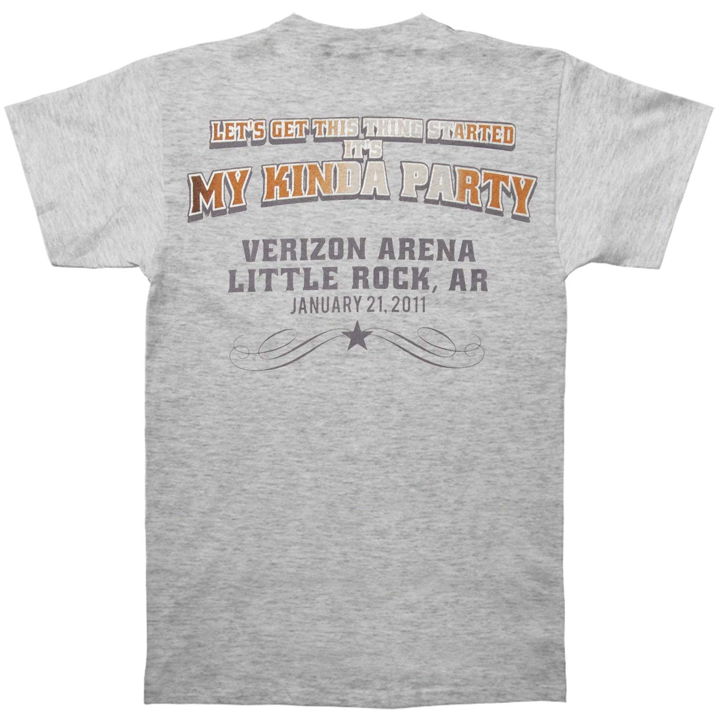 Jason Aldean Little Rock Event 2011 Slim Fit T-shirt Back