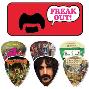 Frank Zappa Red Pick Tin - Dunlop Collector's Guitar Pick Front