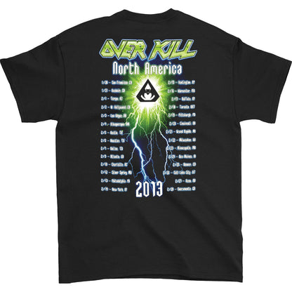 Overkill Blue Batwing Skull Allover T-shirt Back