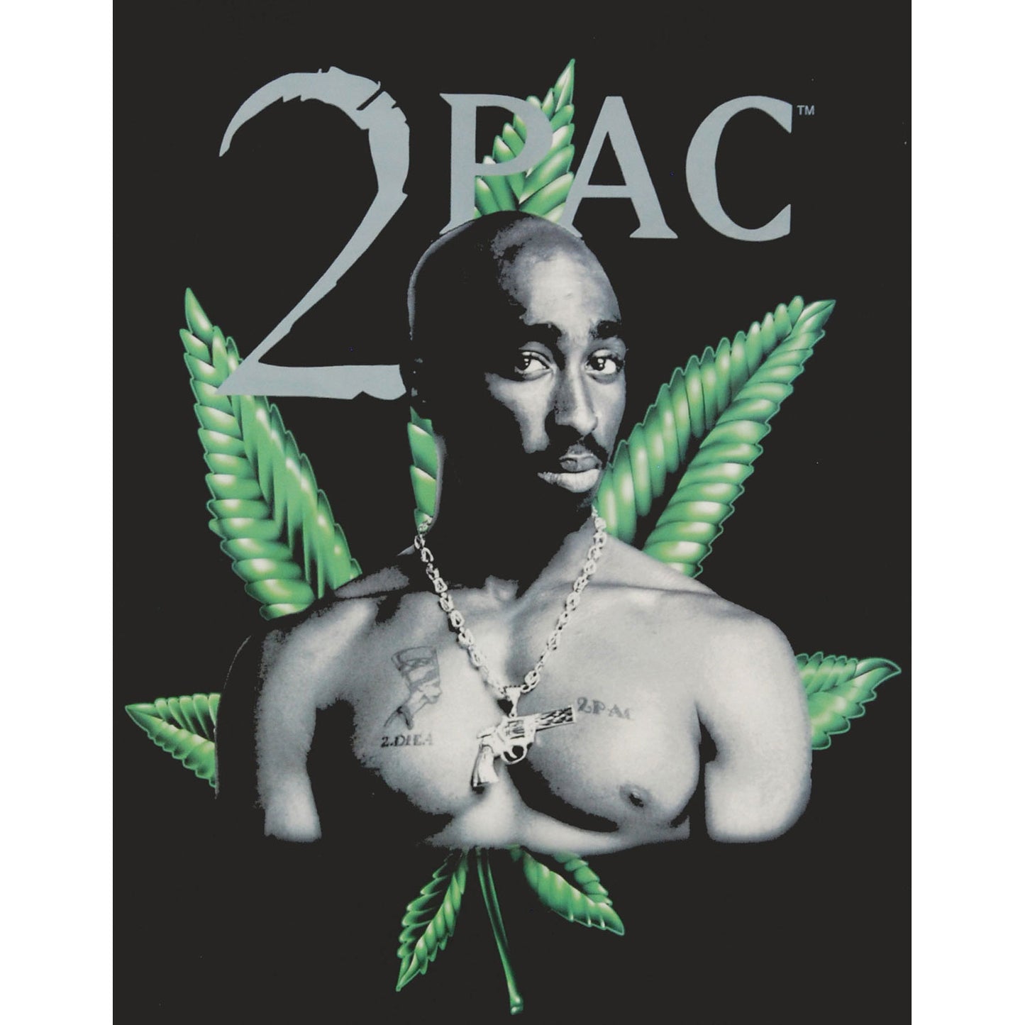 Tupac Leaf Queen Blanket Plush Blanket Front