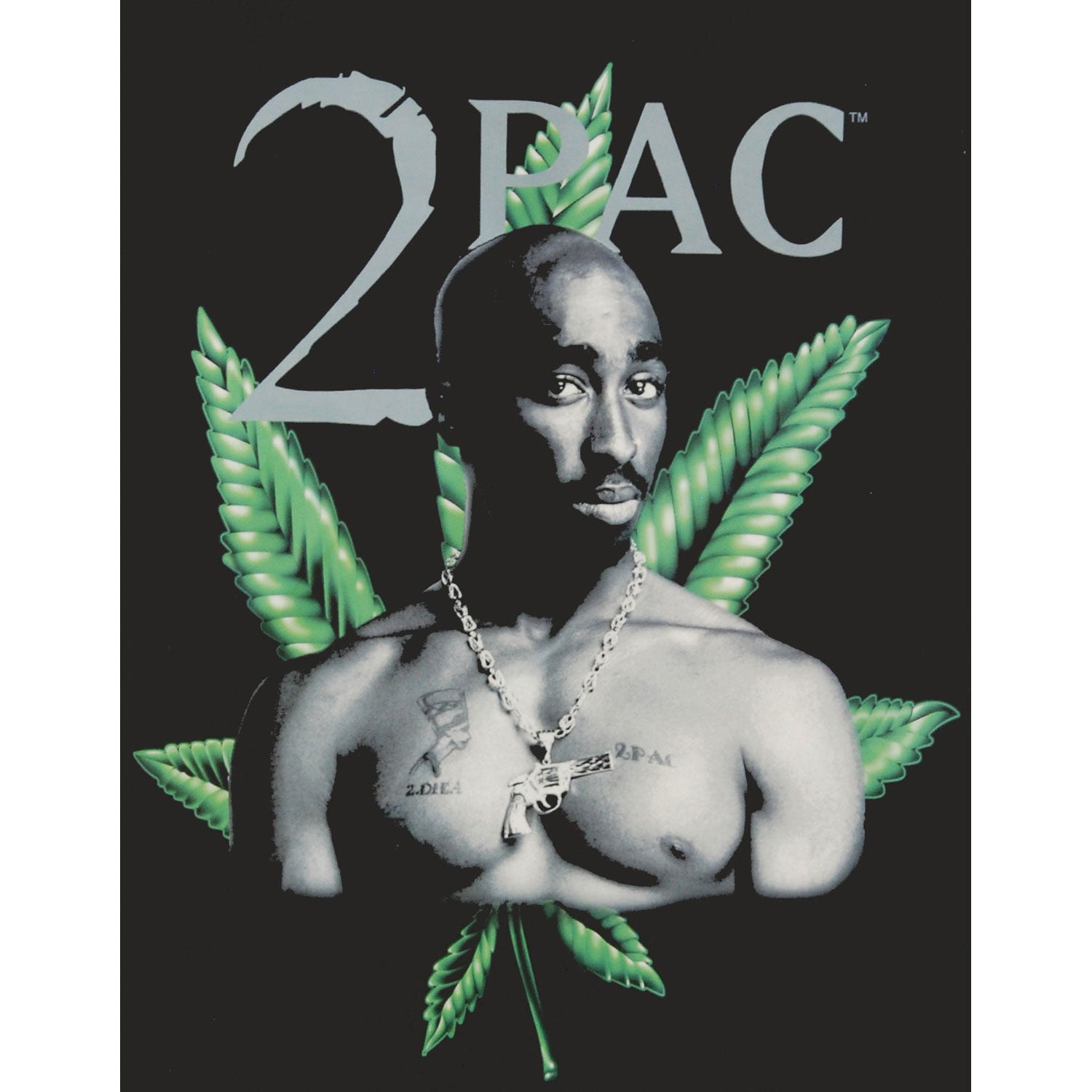 Tupac Leaf Queen Blanket Plush Blanket Front