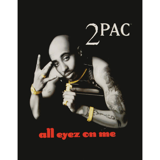 Tupac All Eyez on Me Queen Blanket Plush Blanket Front