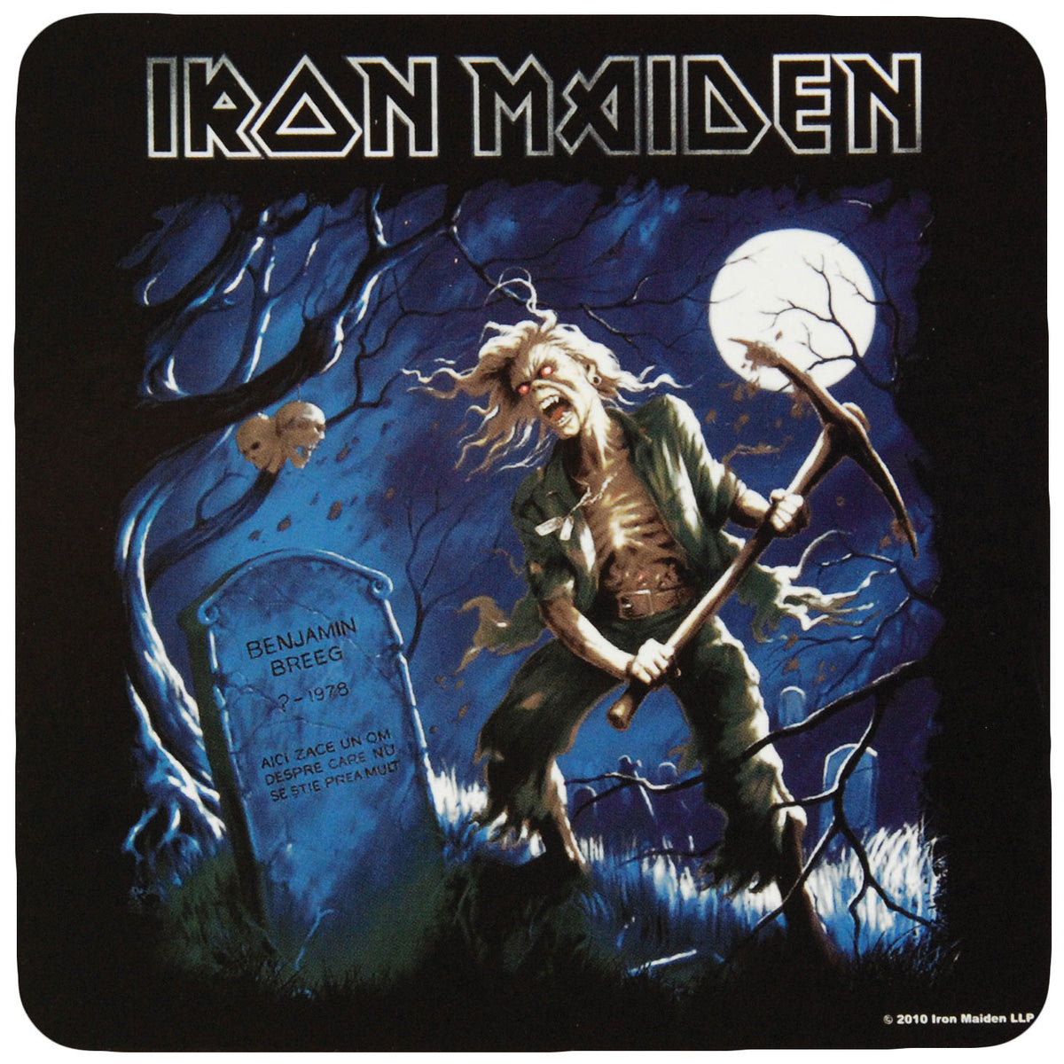 Iron Maiden Benjamin Breeg Coaster Front