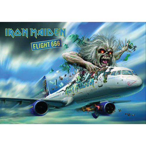 Iron Maiden Flight 666 Post Card Front