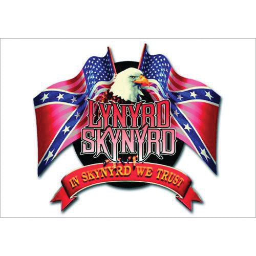 Lynyrd Skynyrd Eagle & Flags Post Card Front